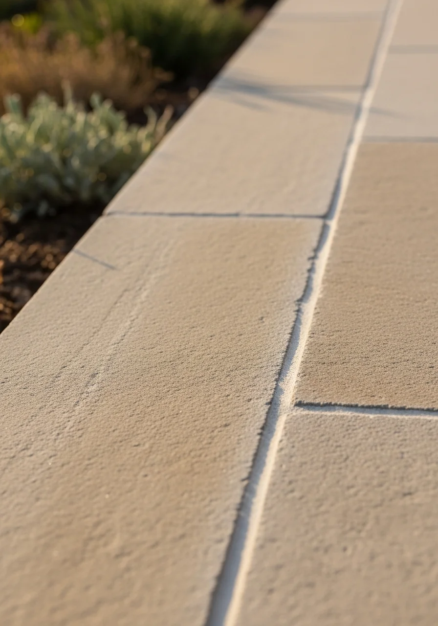 Close-up of premium architectural details and finishes on a Del Mar coastal property.